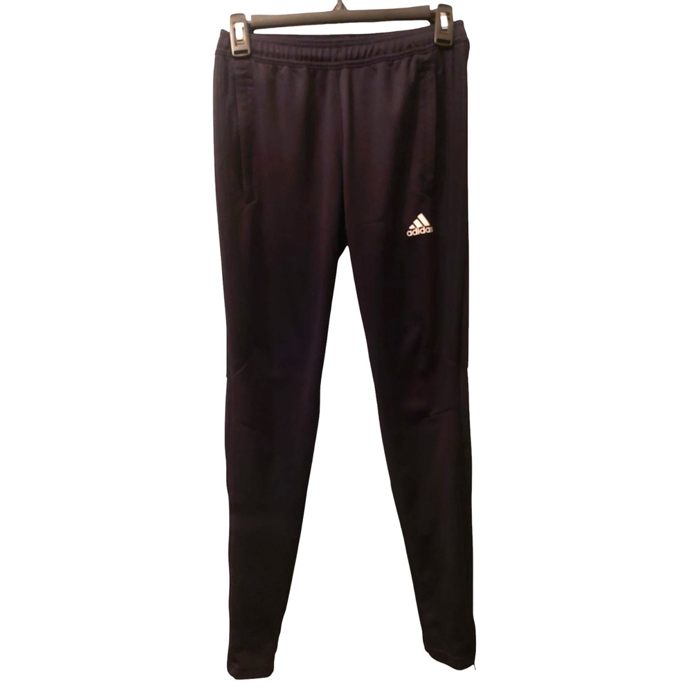 ADIDAS Climacool Women XS Black Pants Athletic Zip Ankle Workout Run Gym Joggers